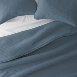 Quilts-Kirkland's Home Stitched Stripes 3-Pc. King Quilt Set Blue