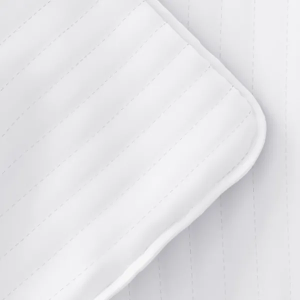 Quilts-Kirkland's Home Stitched Stripes 3-Pc. King Quilt Set White
