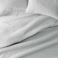 Quilts-Kirkland's Home Stitched Stripes 2-Pc. Twin Quilt Set Gray