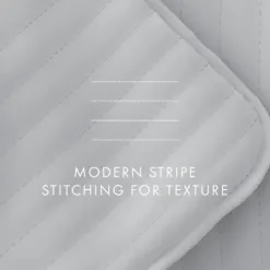 Quilts-Kirkland's Home Stitched Stripes 2-Pc. Twin Quilt Set Gray