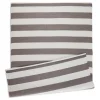 Outdoor Rugs-Kirkland's Home Stone And White Rugby Stripe Outdoor Area Rug, 4X6 Gray/White
