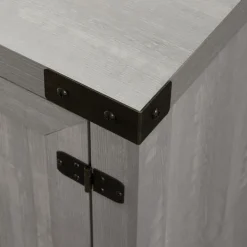 Tv Stands & Media Consoles-Kirkland's Home Stone Barn Door Tv Stand Gray