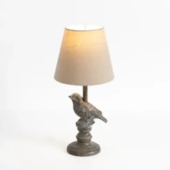 Table Lamps-Kirkland's Home Stone Gray Perched Bird Table Lamp Tan