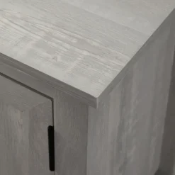 Tv Stands & Media Consoles-Kirkland's Home Stone Grooved Door Modern Farmhouse Tv Stand Gray
