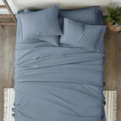 Bed Sheets-Kirkland's Home Stone 6-Pc. Queen Sheet Set Blue