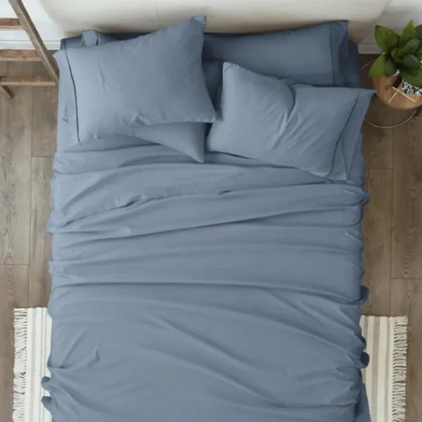 Bed Sheets-Kirkland's Home Stone 6-Pc. Queen Sheet Set Blue