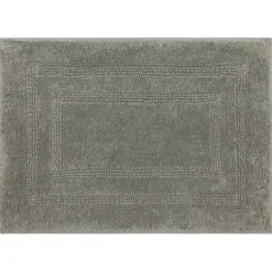Bathroom Rugs-Kirkland's Home Stone Plush Reversible Cotton Bath Mat, 34 In. Gray