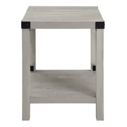 Accent & End Tables-Kirkland's Home Stone Rustic Wood Accent Table Gray