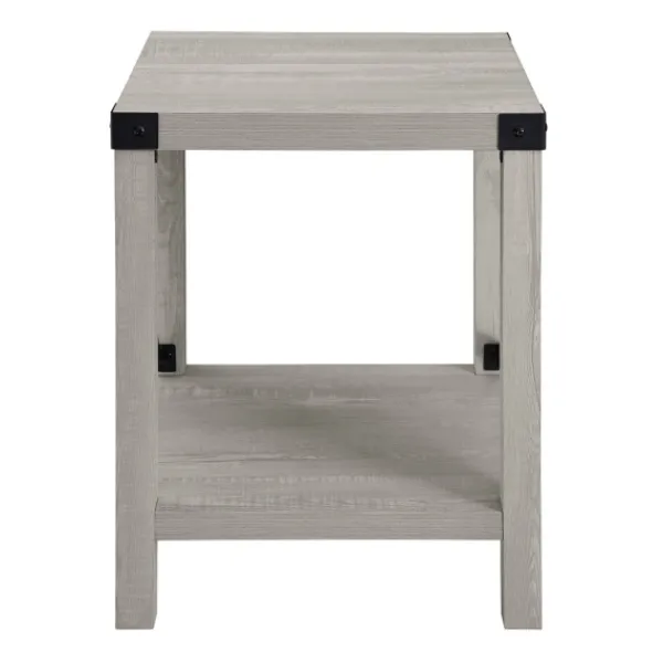 Accent & End Tables-Kirkland's Home Stone Rustic Wood Accent Table Gray