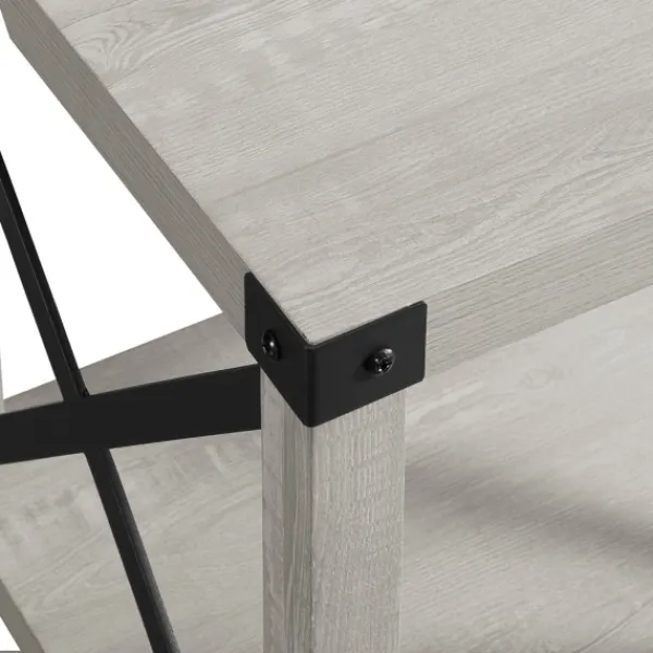 Accent & End Tables-Kirkland's Home Stone Rustic Wood Accent Table Gray
