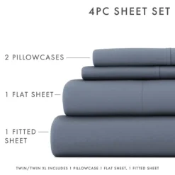 Bed Sheets-Kirkland's Home Stone Ultra Soft 3-Pc. Twin Sheet Set Gray