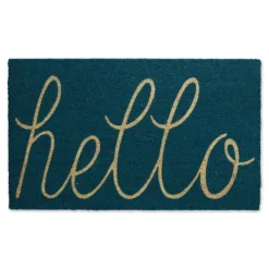 Doormats-Kirkland's Home Storm Hello Doormat Blue