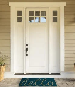 Doormats-Kirkland's Home Storm Hello Doormat Blue