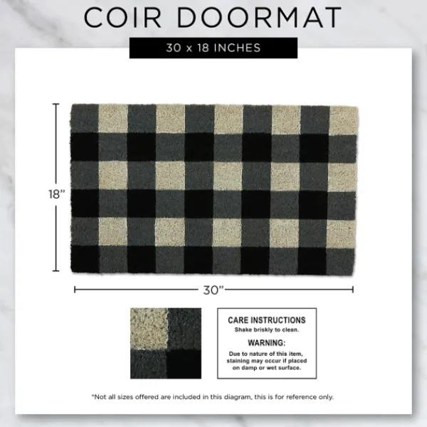 Doormats-Kirkland's Home Storm Hello Doormat Blue