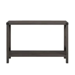 Console Tables-Kirkland's Home Stormy Gray X Side Frame Console Table