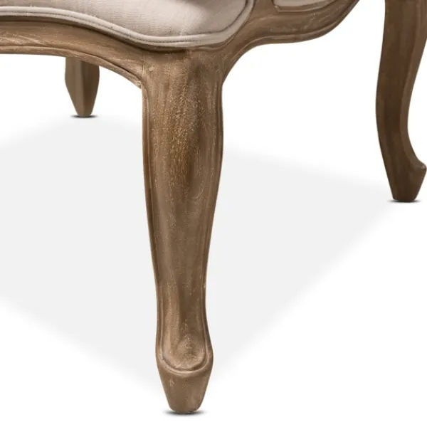 Accent Chairs-Kirkland's Home Streaked Antique Accent Chair Ivory