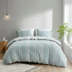 Comforters-Kirkland's Home Stripe Diamond California King Comforter Set Green