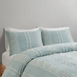 Comforters-Kirkland's Home Stripe Diamond Full/Queen Comforter Set Green