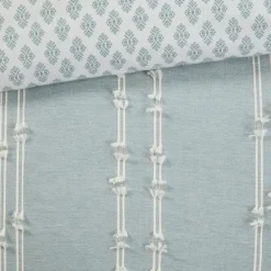 Comforters-Kirkland's Home Stripe Diamond Full/Queen Comforter Set Green