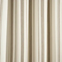 Curtains & Drapes-Kirkland's Home Stripe Farmhouse Curtain Panel Set, 95 In. Tan
