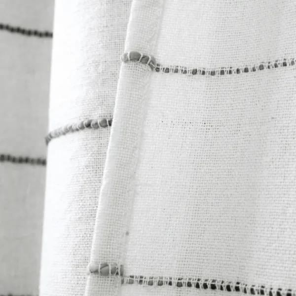 Shower Curtains-Kirkland's Home Stripe Ombre Shower Curtain Gray