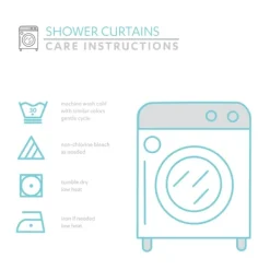 Shower Curtains-Kirkland's Home Stripe Ombre Shower Curtain Gray