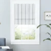 Curtains & Drapes-Kirkland's Home Stripe Ricci Out Curtain Shade, 34 In. Black