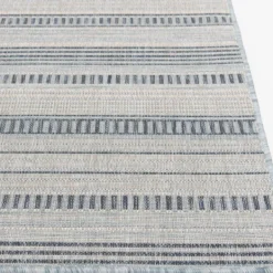 Outdoor Rugs-Kirkland's Home Striped Lava Indoor/Outdoor Area Rug, 5X7 Blue
