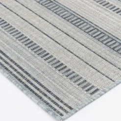 Outdoor Rugs-Kirkland's Home Striped Lava Indoor/Outdoor Area Rug, 5X7 Blue