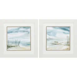 Framed Art-Kirkland's Home Subtle Mist Framed Art Prints, Set Of 2 Blue/White