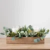 Arrangements & Greenery-Kirkland's Home Succulent And Eucalyptus Centerpiece In Crate Green/Brown