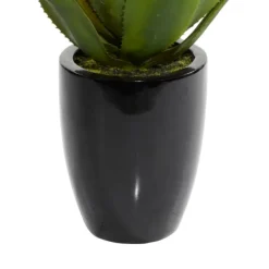 Arrangements & Greenery-Kirkland's Home Succulent In Sleek Black Planter Green/Black