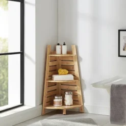Shelves-Kirkland's Home Sumter Bamboo Corner Shelf