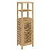 Bathroom Furniture-Kirkland's Home Sumter Bamboo Shelves And Cabinet