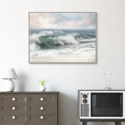 Framed Art-Kirkland's Home Sun And Surf Ii Coastal Framed Wall Art Blue/Green/White