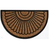 Doormats-Kirkland's Home Sunburst Half Circle Coir Doormat Tan/Black