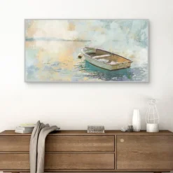 Canvas Art-Kirkland's Home Sunday Solitude Framed Canvas Art Print Blue