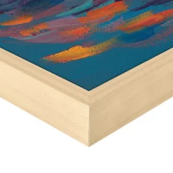 Canvas Art-Kirkland's Home Sunset In Mykonos Framed Canvas Art Print Blue/Multi