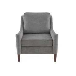 Accent Chairs-Kirkland's Home Swoop Arm Upholstered Accent Chair Gray