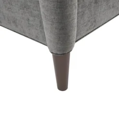 Accent Chairs-Kirkland's Home Swoop Arm Upholstered Accent Chair Gray