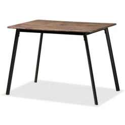 Dining Tables-Kirkland's Home Table And Leather Bucket Chairs 5-Pc. Dining Set Brown/Black