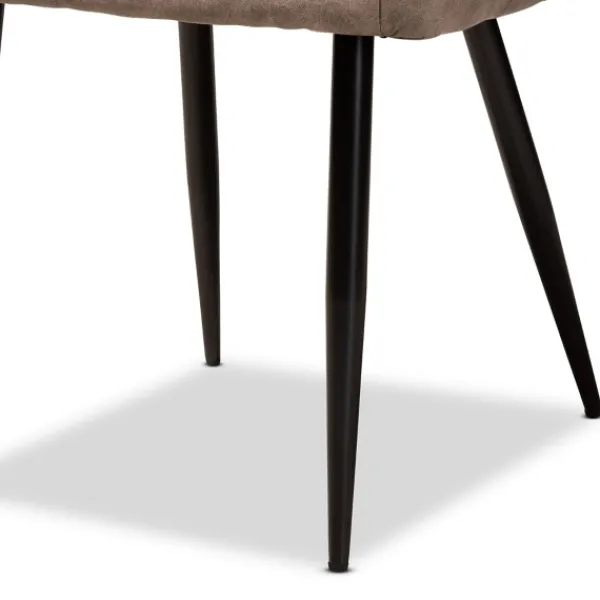 Dining Tables-Kirkland's Home Table And Leather Bucket Chairs 5-Pc. Dining Set Brown/Black