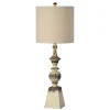 Table Lamps-Kirkland's Home Tall Distressed Cream Table Lamps, Set Of 2 Ivory