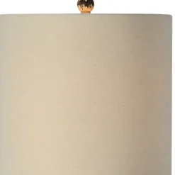 Table Lamps-Kirkland's Home Tall Distressed Cream Table Lamps, Set Of 2 Ivory