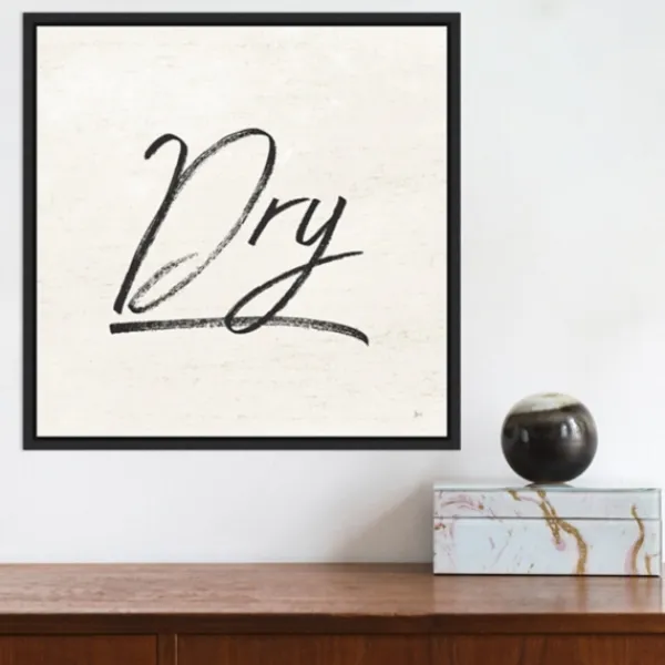 Wall Quotes & Signs-Kirkland's Home Tan And Black Dry Laundry Framed Wall Plaque Tan/Black