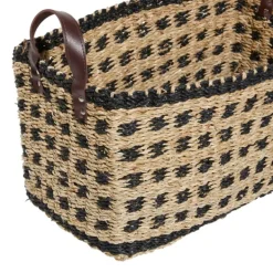 Baskets & Boxes-Kirkland's Home Tan And Black Woven Baskets, Set Of 2 Tan/Black