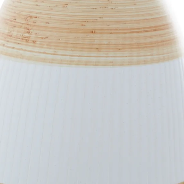 Vases-Kirkland's Home Tan And White Striped Coastal Ceramic Vase, 13 In. Tan/White