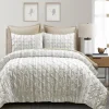 Comforters-Kirkland's Home Tan Pintuck Stripe King 5-Pc. Comforter Set Tan/White