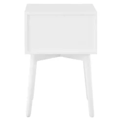 Nightstands-Kirkland's Home Tapered 2-Drawer Nightstand White