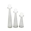 Candle Holders-Kirkland's Home Tapered Glass Pillar Candle Holders, Set Of 3 Clear